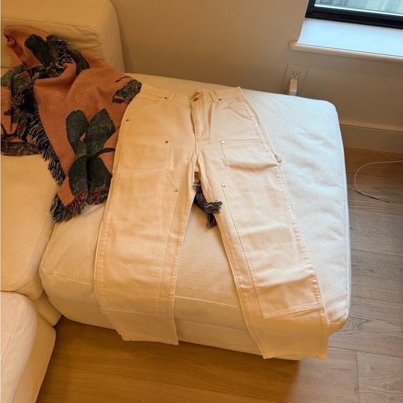 Renggli Slim Fit Cream Work Pants - Picture 2 of 4